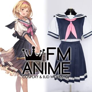 Granblue Fantasy Djeeta Back to School Essentials School Uniform Cosplay Costume