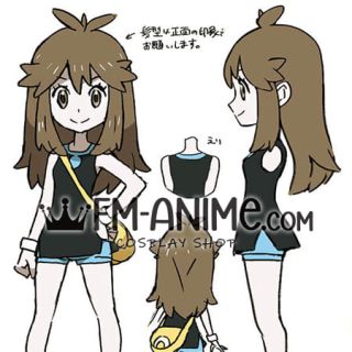 Pok-m Let’s Go Green Cosplay Wig