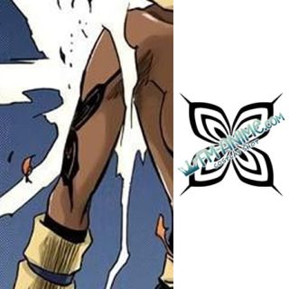 Grim Reaper Yoruichi Black Butterfly Cosplay Temporary Tattoo Stickers