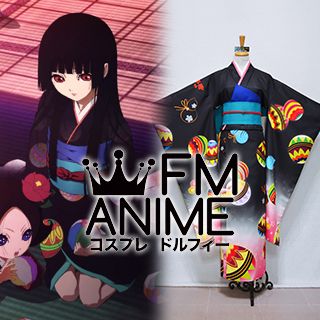 Hell Girl: Three Vessels Ai Enma Kimono Cosplay Costume
