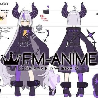 Hololive Secret Society holoX La+ Darknesss Laplus Virtual YouTuber VTuber Cosplay Shoes Boots
