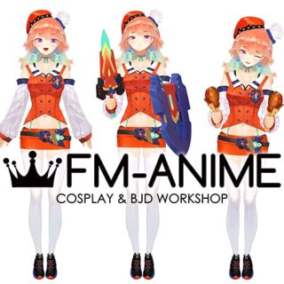 Hololive Takanashi Kiara Virtual YouTuber Vtuber Cosplay Costume
