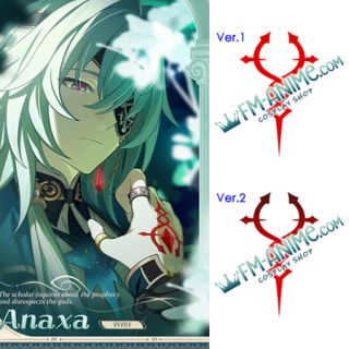 Honkai: Star Rail Anaxa Cosplay Temporary Tattoo Stickers