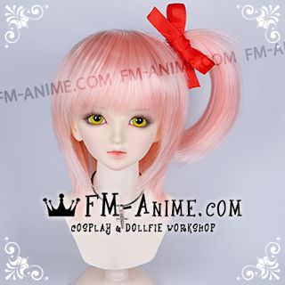 Shugo Chara! Amu Hinamori Light Pink Cosplay BJD Dolls Wig