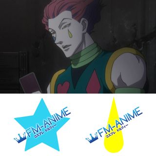 HxH Hisoka Cosplay Temporary Tattoo Stickers #2 (Blue & Yellow)