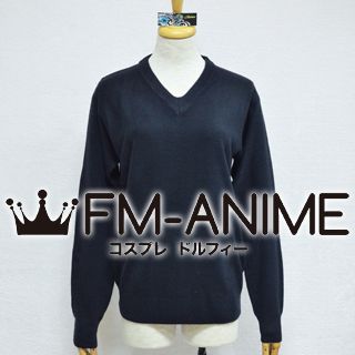 Japanese Uniform Long Sleeved V Shape Collar Sweater Cosplay Costume (7 Colors)