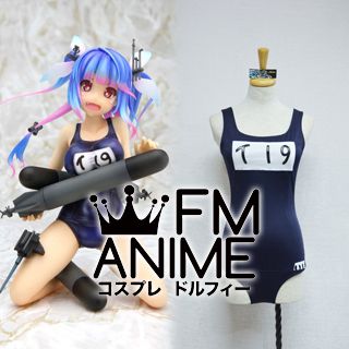 Kantai Collection I-19 Swimsuit Cosplay Costume