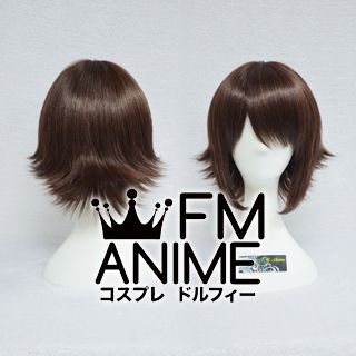Short Layered Mixed Brown Cosplay Wig #D1113