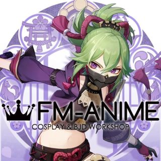 Genshin Impact Kuki Shinobu Cosplay Wig