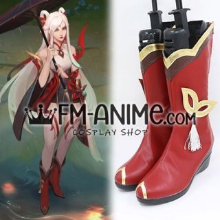 League of Legends Mythmaker Irelia Skin Cosplay Shoes Boots