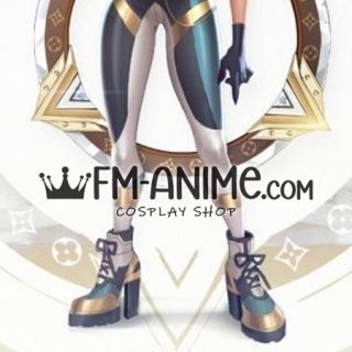 League of Legends Prestige True Damage Qiyana Cosplay Shoes Boots