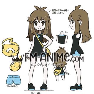 Pok-m Let’s Go Green Cosplay Costume