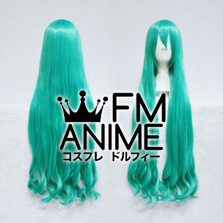 Long Length Wavy Lake Green Cosplay Wig