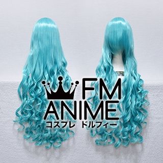 Long Length Wavy Mixed Blue Cosplay Wig