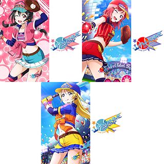 Love Live! Nico / Maki / Eli Baseball Card Cosplay Tattoo Stickers
