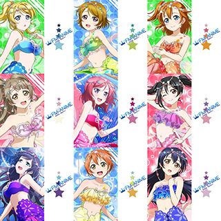 Love Live! Mermaid Cards Cosplay Tattoo Stickers