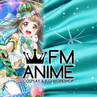 Love Live! Kotori Minami ことり式雪だるま Cosplay Green Star Snow Pattern Skirt Textiles Fabric