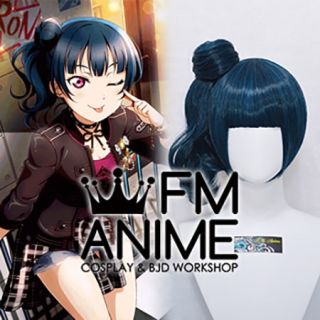 Love Live! Sunshine!! Yoshiko Tsushima Punk Rock Cosplay Wig