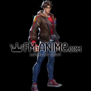 Marvel Rivals Spider-Man Peter Parker The Photographer Cosplay Costume Bag Glasses