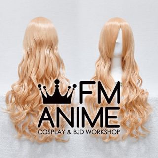 Medium Length Wavy Peach Cosplay Wig