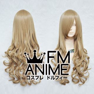 Medium Length Wavy Wheat Brown Cosplay Wig (65cm)