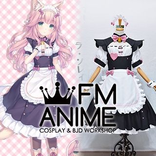 Nekopara Fraise Pink Maid Dress Cosplay Costume