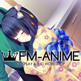 Nekopara Shigure Yellow Kimono Cosplay Costume