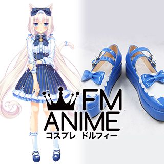 Nekopara Vanilla Blue Lolita Dress Cosplay Shoes