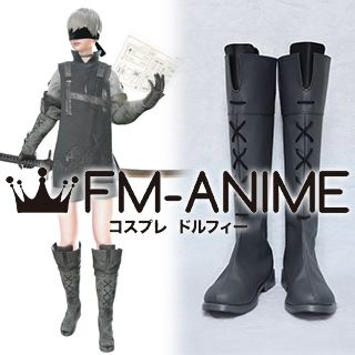 Nier: Automata 9S DLC Gray Cosplay Shoes Boots