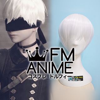 Nier: Automata 9S YoRHa No.9 Type S Cosplay Wig (White / Silver White)