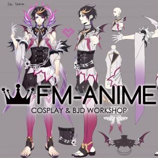 NIJISANJI EN Luxiem Shu Yamino Virtual YouTuber Vtuber Cosplay Costume