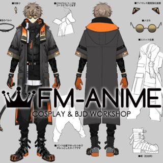 NIJISANJI EN Noctyx Alban Knox Virtual YouTuber Vtuber Cosplay Costume