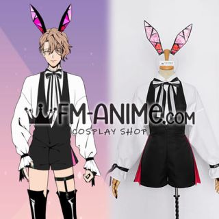 Obey Me! Asmodeus Bunny Boy Cosplay Costume