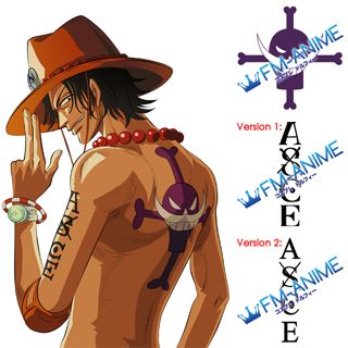 FM-Anime – One Piece Portgas D. Ace Arm & Whitebeard Pirates Cosplay Tattoo  Stickers