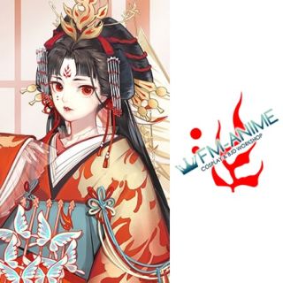 Onmyoji Shiranui Scarlet Beauty Skin Cosplay Temporary Tattoo Stickers