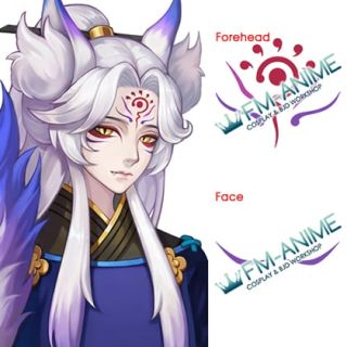 Onmyoji Youko Cosplay Tattoo Stickers