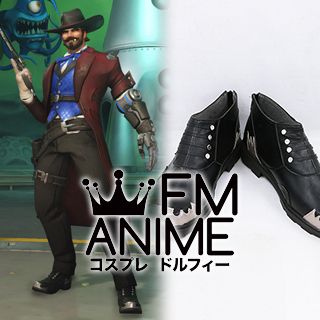 Overwatch McCree Riverboat Cosplay Shoes