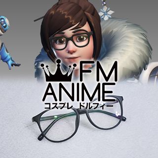 Overwatch Mei Glasses Black Glasses Cosplay Accessories