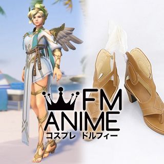 Overwatch Winged Victory Mercy Cosplay Shoes Boots