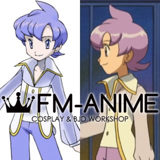 Pok-m Anabel Purple Cosplay Wig