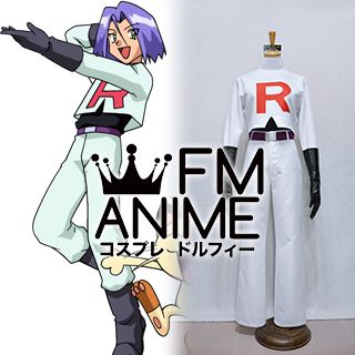 FM-Anime – Pokemon Team Rocket trio James Cosplay Costume (Female L)