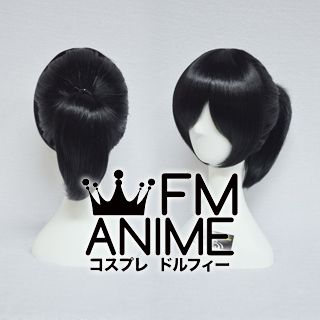 Short Straight Ponytail Style Black Cosplay Wig
