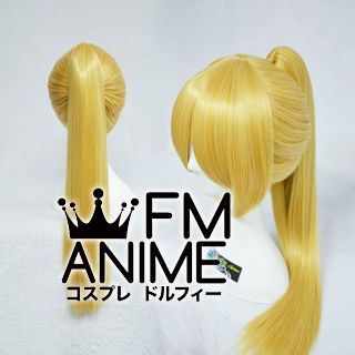 Medium Straight Ponytail Style Clips on Mixed Gold Cosplay Wig (60cm)