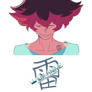 Promare Gueira Cosplay Tattoo Stickers