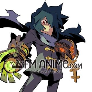 Etrian Odyssey Purple Alchemist Black Cosplay Wig