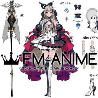 NIJISANJI Ethyria Reimu Endou Queen of Hearts Virtual YouTuber VTuber Cosplay Costume