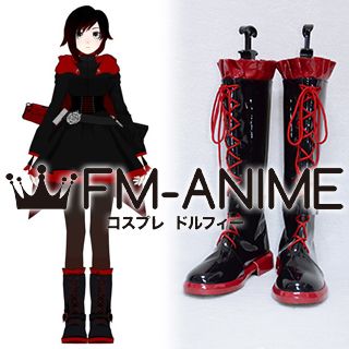 FM-Anime – RWBY Red Ruby Rose Cosplay Shoes Boots
