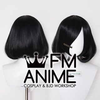 Short Straight Bob Black Cosplay Wig #D0483