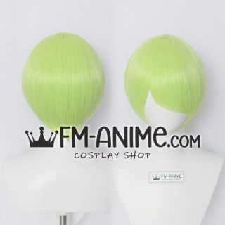 Short Straight Cantaloupe Green Cosplay Wig