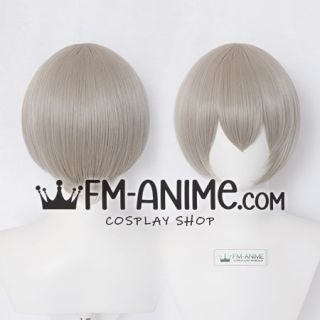 Short Straight Gray Gold Cosplay Wig